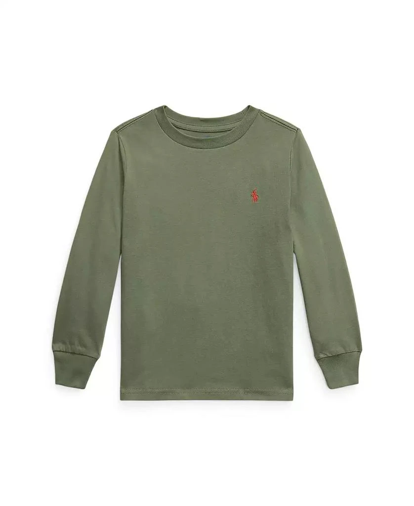 Ralph Lauren Toddler and Little Boys Cotton Jersey Long Sleeve T-Shirt 4