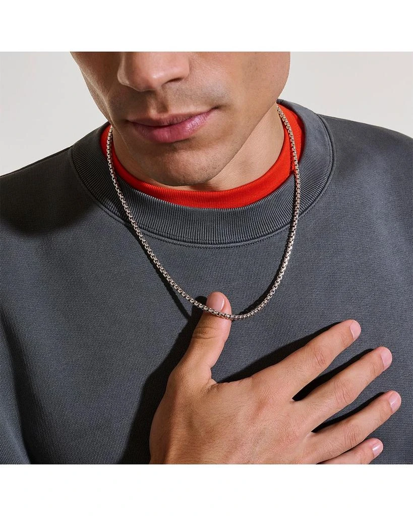 John Hardy Men
s Sterling Silver Chain Box Link Necklace, 20" 3