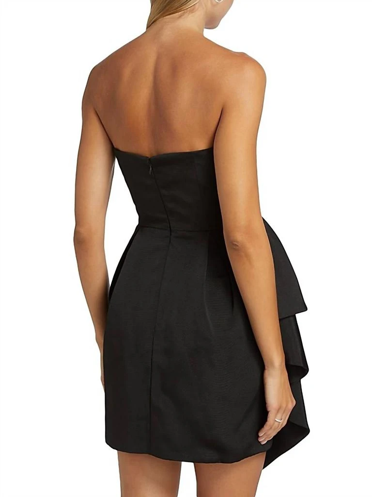 Women's Strapless Faille Short Dress In Black  On Sale Now with Up to 56%  Off | Discover Exclusive Deals & Savings at BeyondStyle  Authentic Monique  Lhuillier women|clothing|dresses with Limited-Time Discounts,