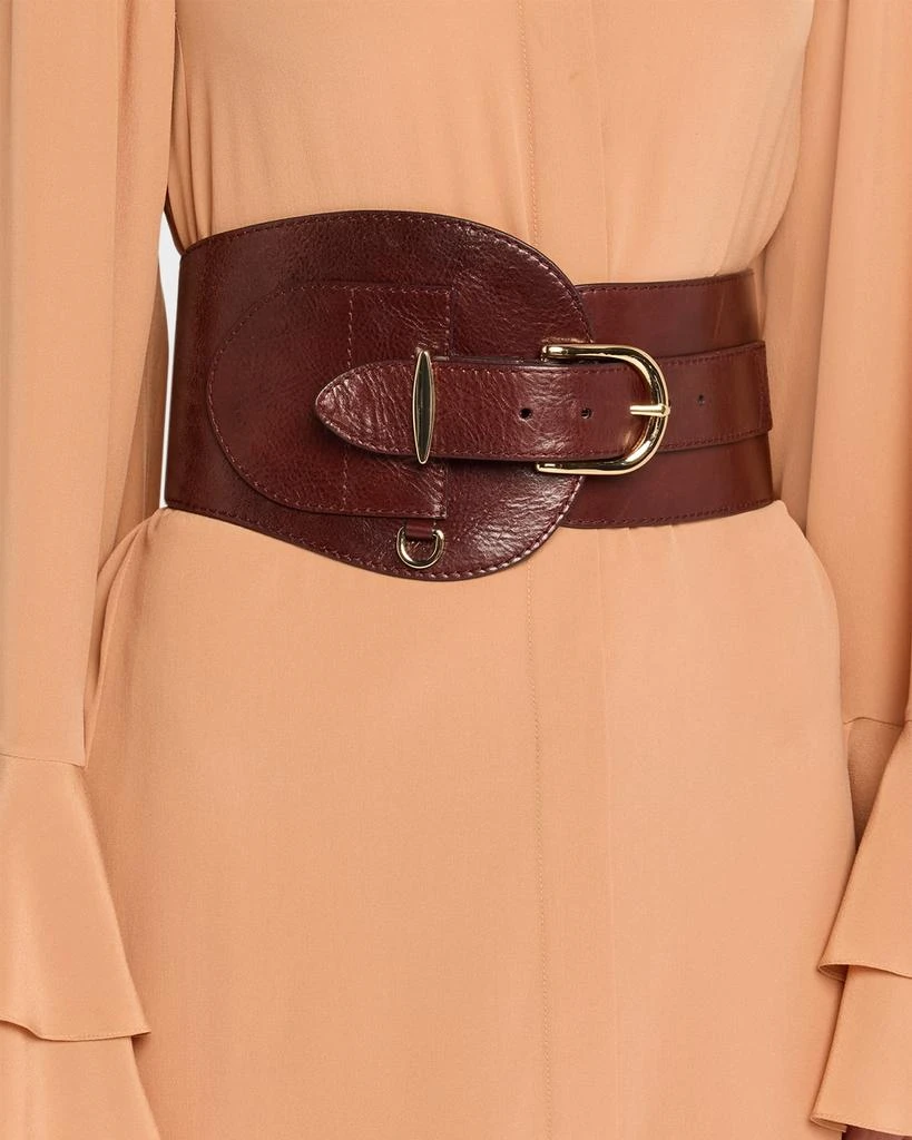 Zimmermann Brown Leather Belt With Buckle | Size Medium/Large Zimmermann Buckled Leather Belt In Brown - 23% Off  main image 4