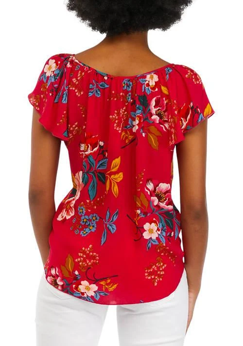 Grace Elements Elements Womens Printed Blouse 2