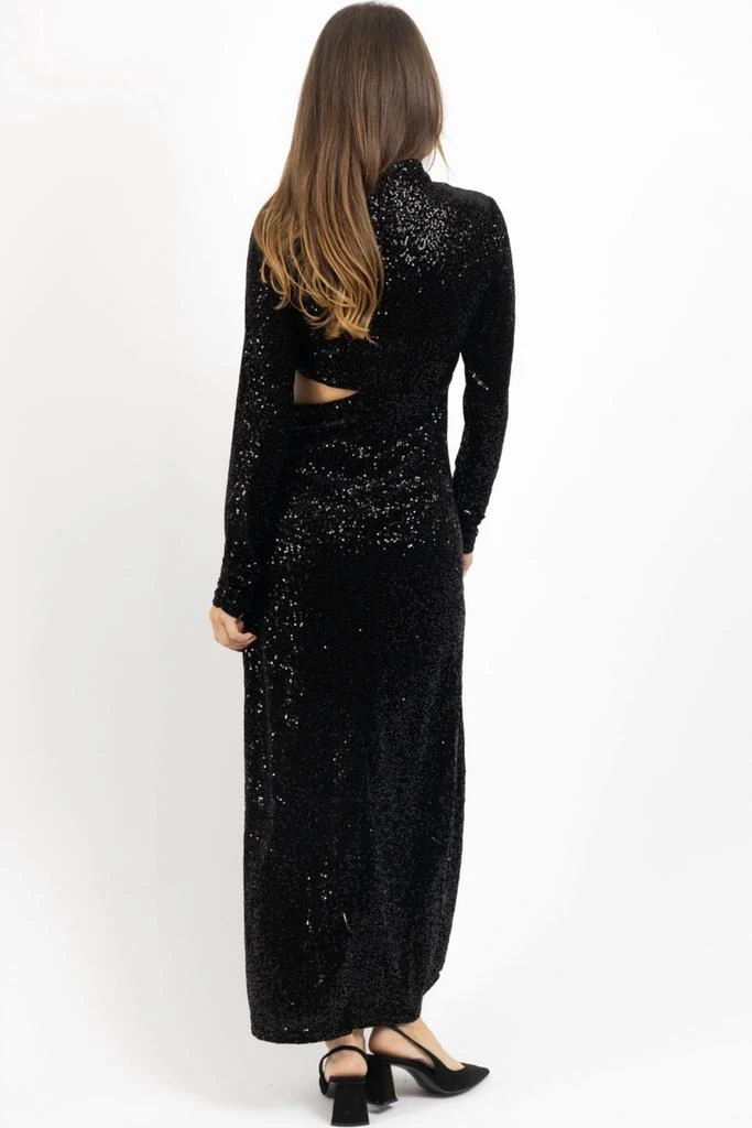 En Creme En Creme - ON THE FRITZ SEQUIN MOCKNECK MAXI DRESS 8
