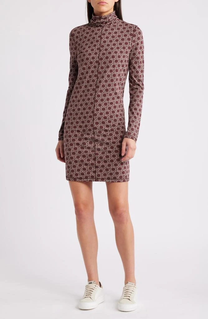 Nation LTD Astrid Floral Turtleneck Long Sleeve Dress 1