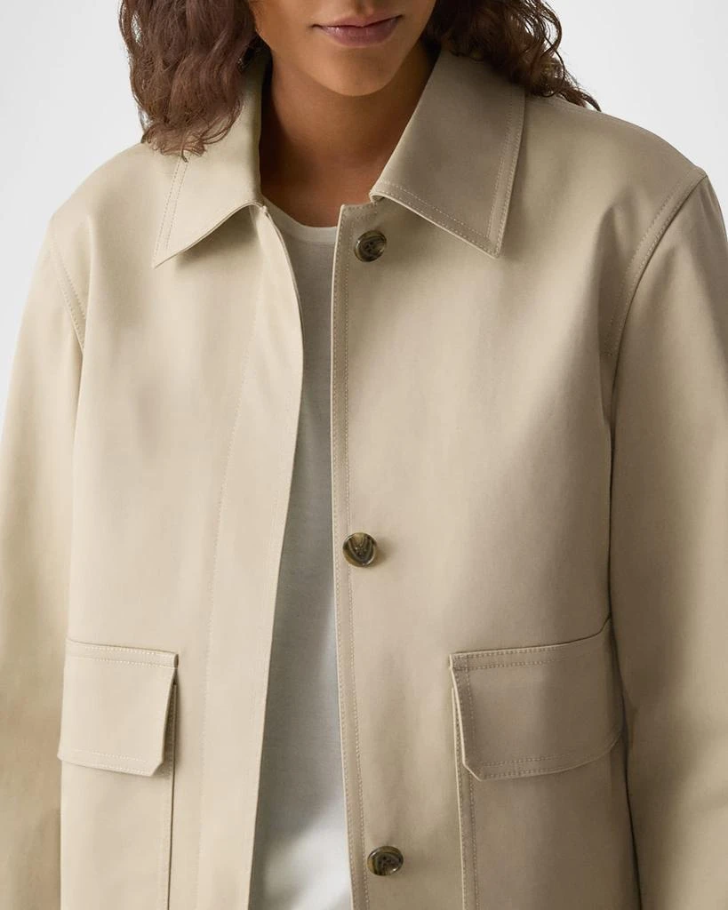 Theory Short Boxy Trench Jacket 5