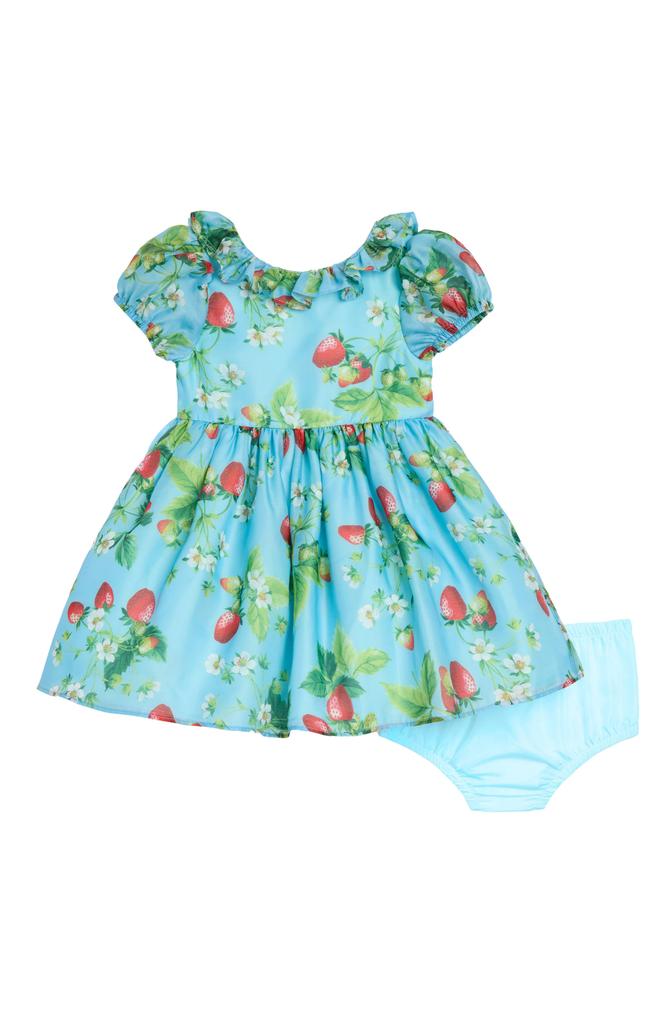 Pippa & Julie Strawberry Print Dress & Bloomers
