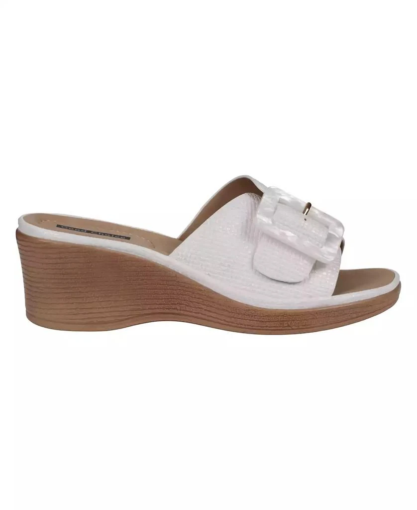 GC Shoes Women's Teri Buckle Wedge Sandals 2