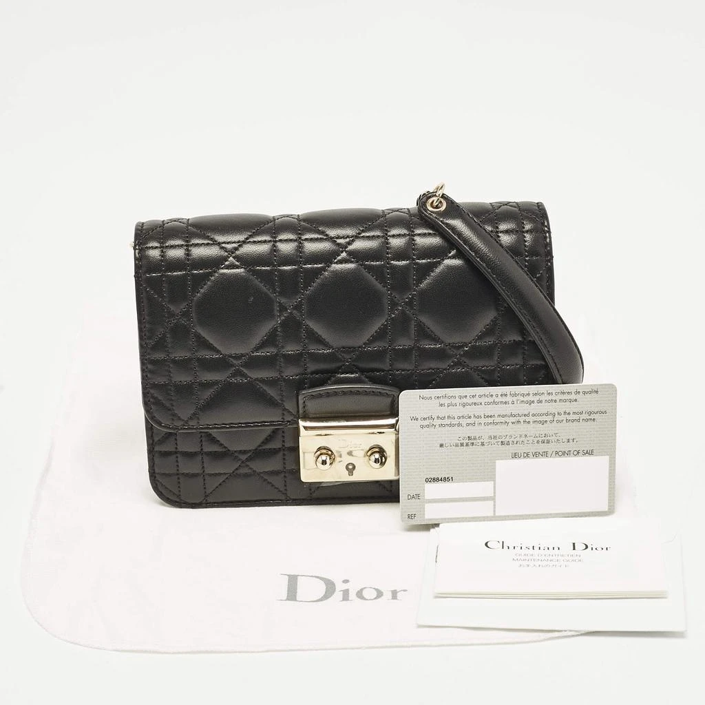 Dior Dior Black Cannage Leather Mini Miss Dior Flap Bag 10