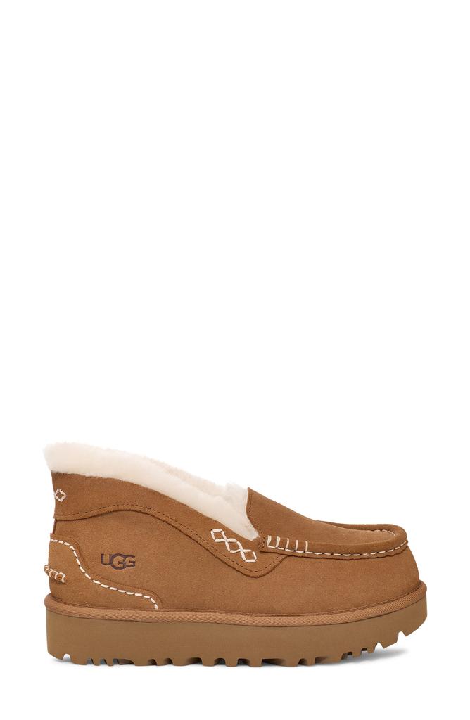 Shop Ansley Parc Genuine Shearling Platform Slipper on Sale at