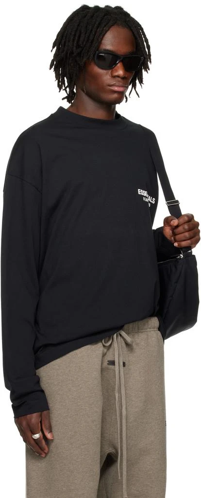 Essentials Black Classic Long Sleeve T-shirt 2