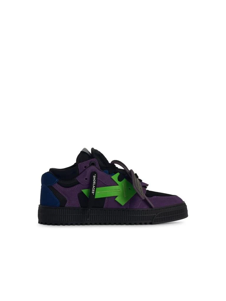 Off-White Off-White 'Floating' Purple Leather Sneakers 1