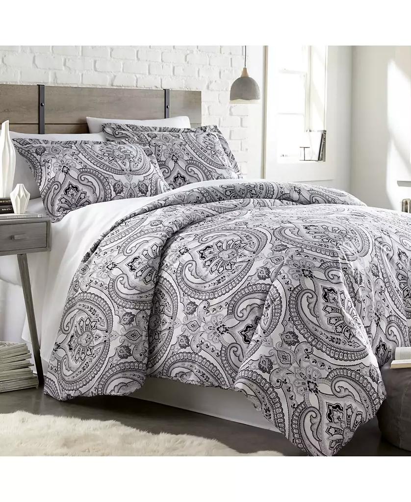 SOUTHSHORE FINE LINENS Classic Paisley 3-Pc. Duvet Cover Set