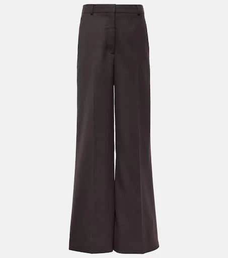Stella McCartney High-rise wool wide-leg pants 1