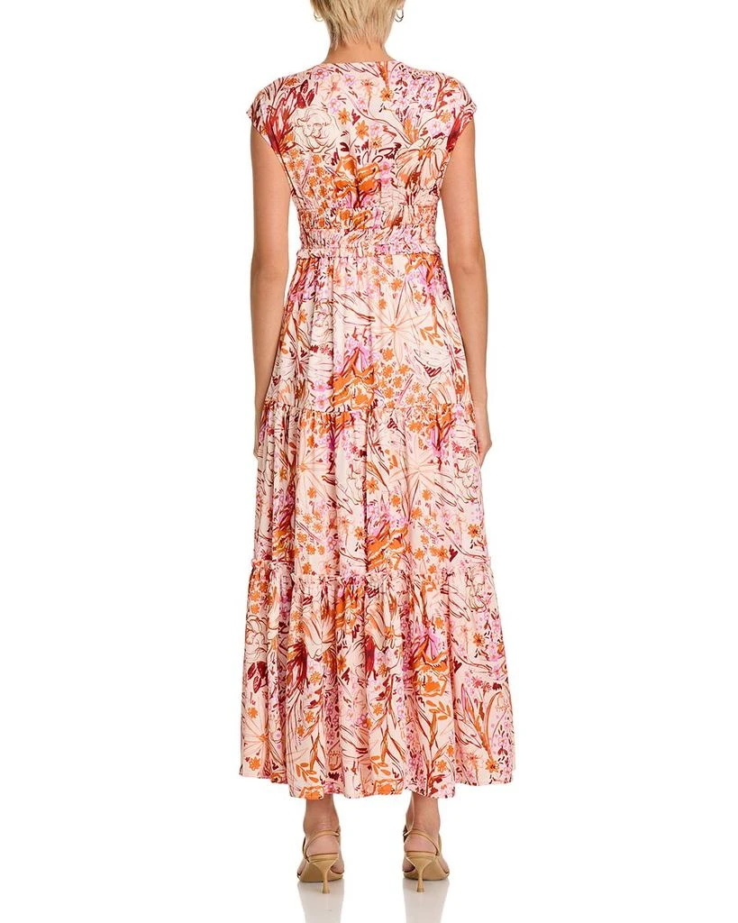 Gracia Floral V Neck Maxi Dress 4