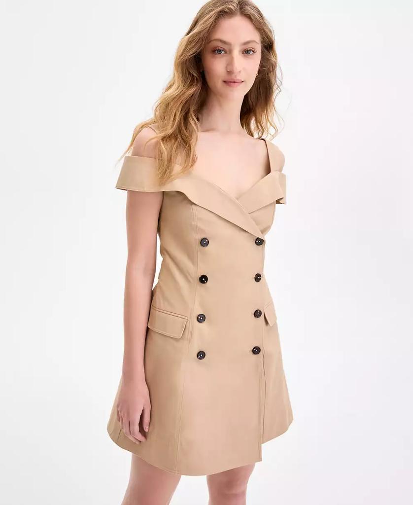 French Connection Women's Lightweight Trench Mini Dress