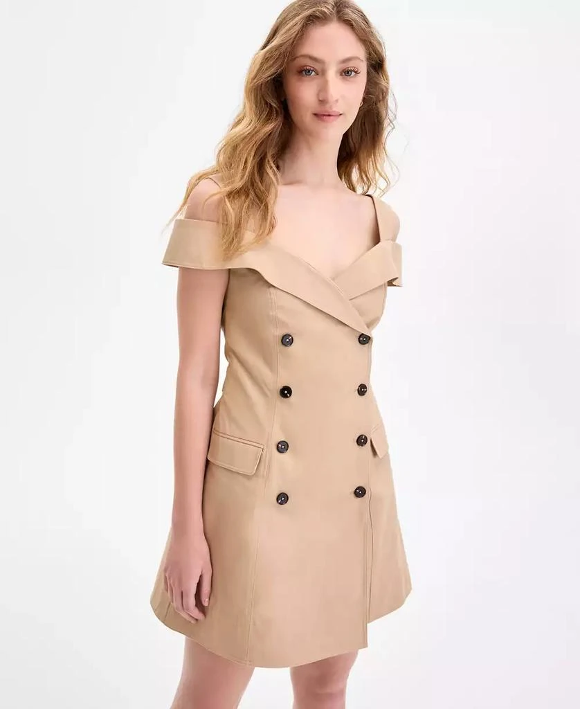 French Connection Women's Lightweight Trench Mini Dress 2