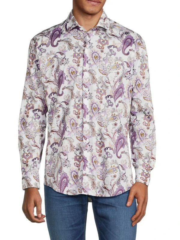 Bertigo Standard Fit Paisley Print Shirt 1