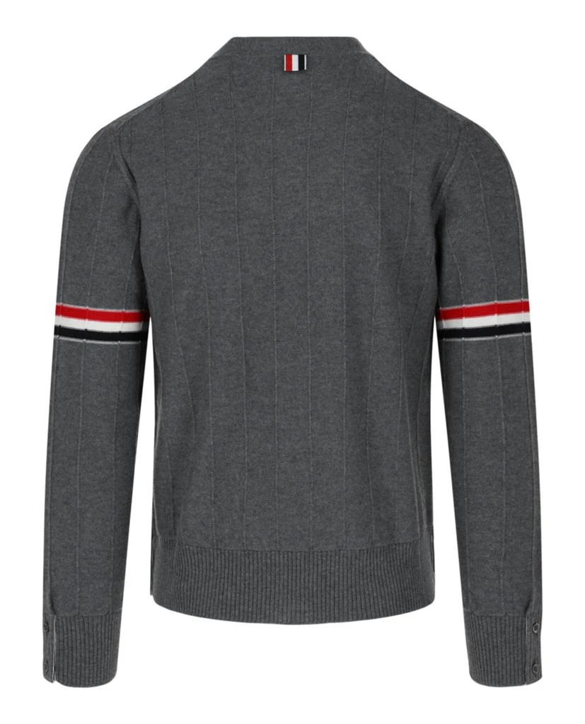 Thom Browne Wool Relaxed V-Neck Armband Cardigan 2