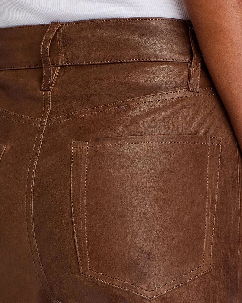 FRAME Leather Wide Leg Palazzo Pants 5