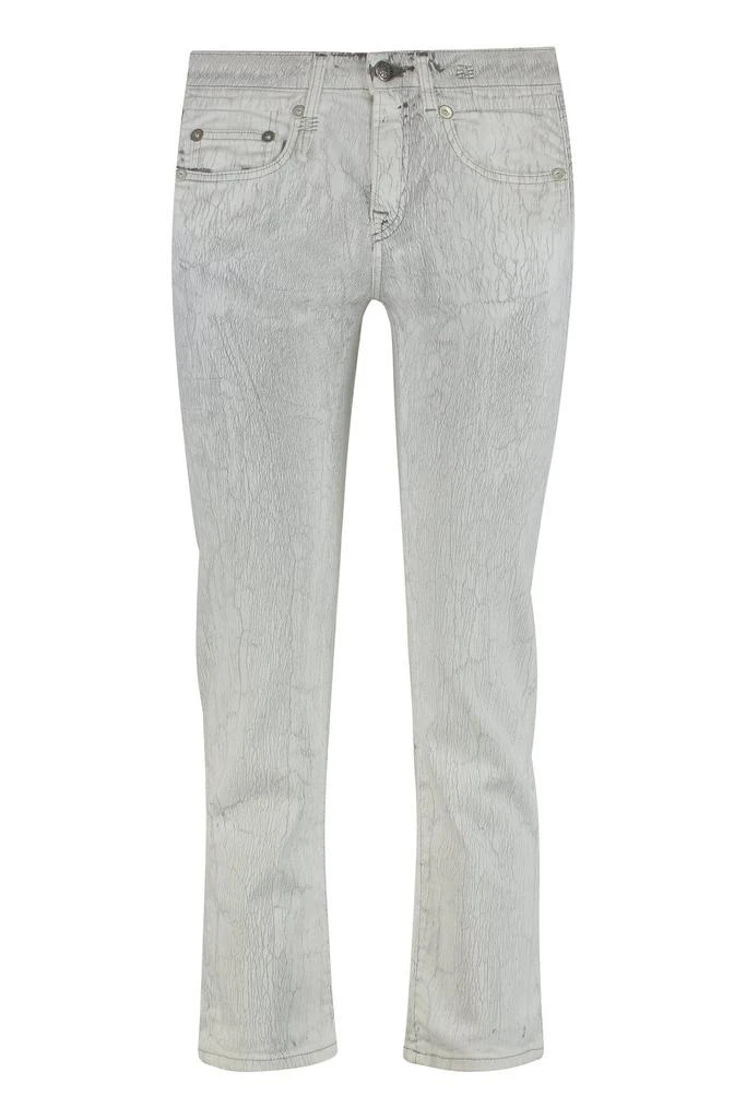 R13 R13 Logo Tag Low-Rise Jeans 1
