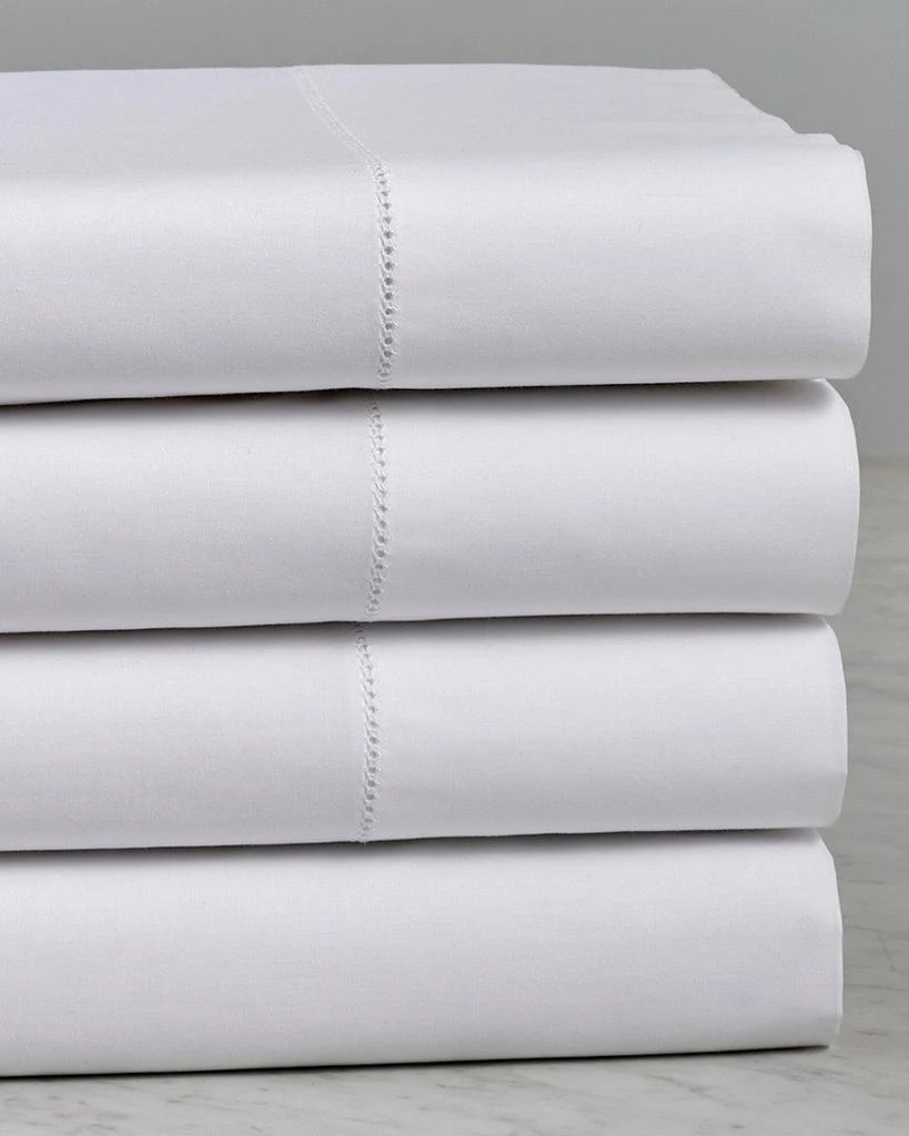 Maurizio Italy Maurizio Italy Solid Single Hemstitch Sheet Set 1