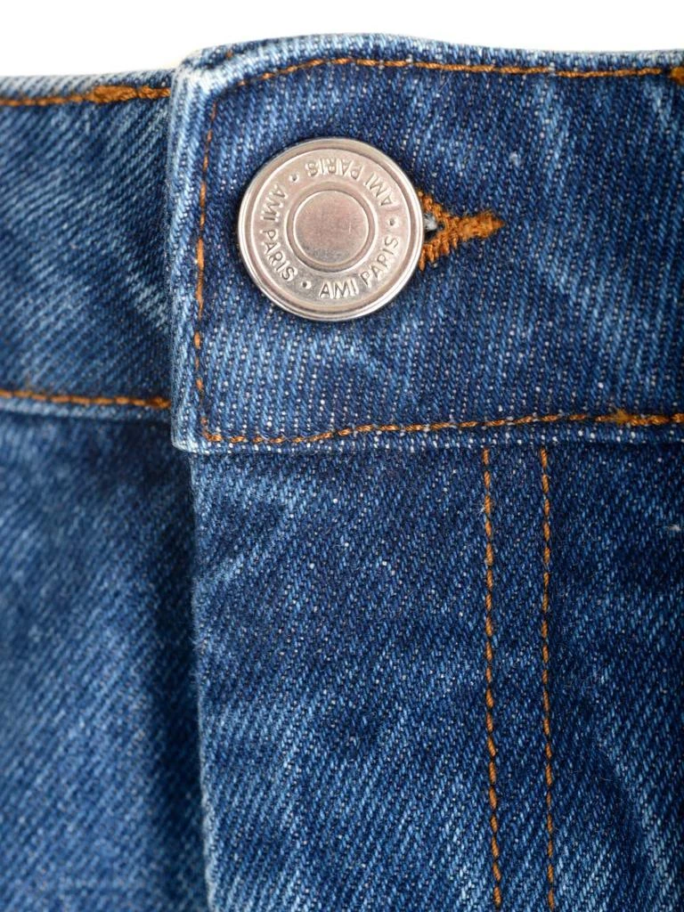 AMI AMI Logo Patch Straight-Leg Jeans 3