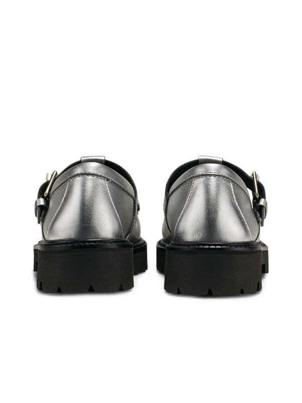 G.H. Bass Metallic Napa Leather Mary Janes 5