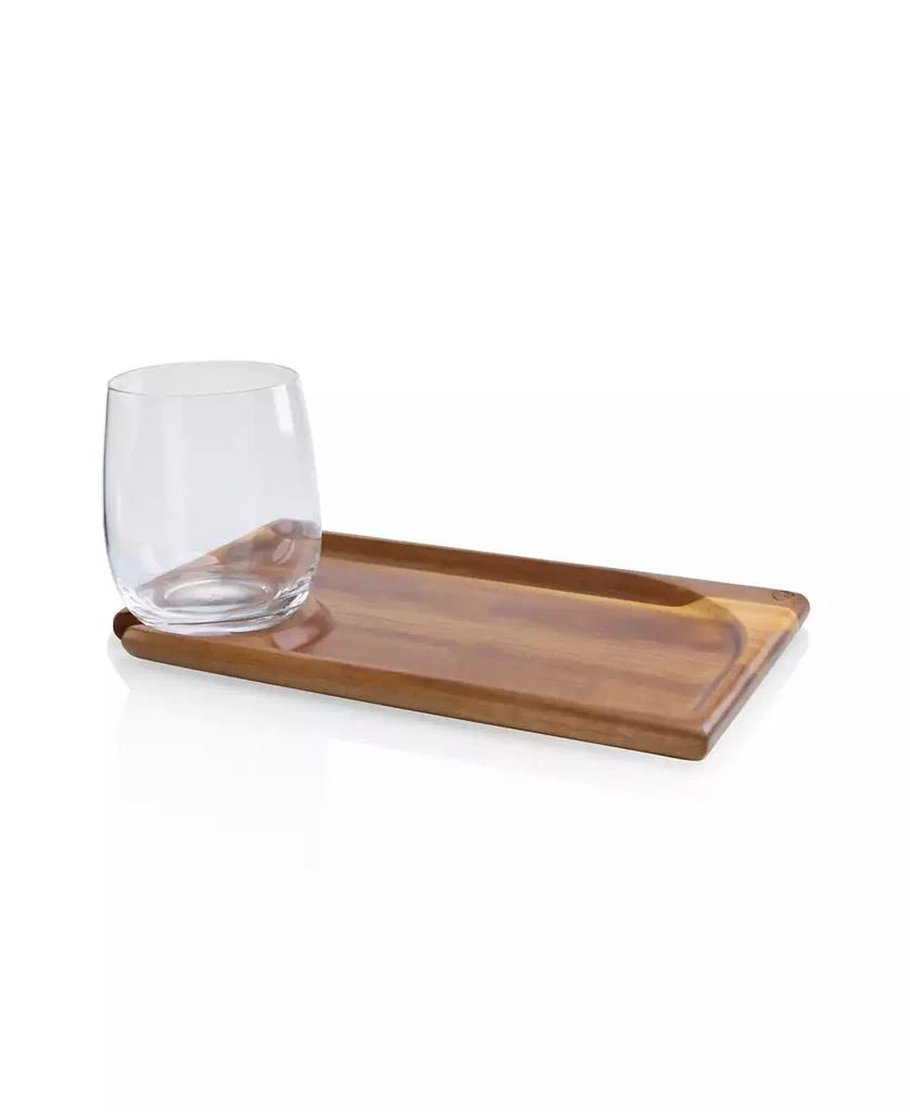 Toscana Rectangle Wine Appetizer Plates, Set of 4 3