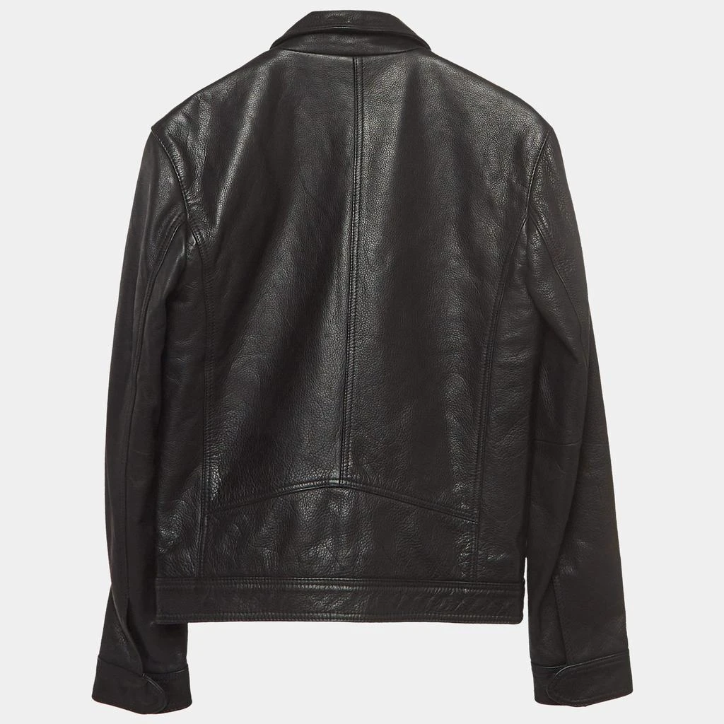 ZADIG & VOLTAIRE Zadig & Voltaire Black Leather Zip Front Jacket XS 3