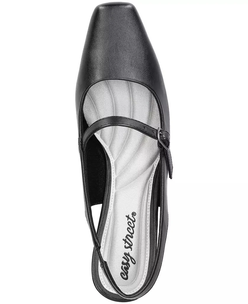 Easy Street Women's Cameo Square Toe Slingback Pumps 4