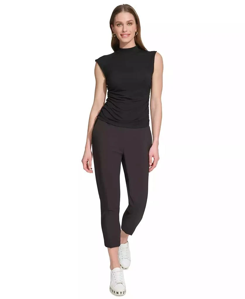 DKNY Women's Mock-Neck Sleeveless Knit Top, Regular & Petite 4