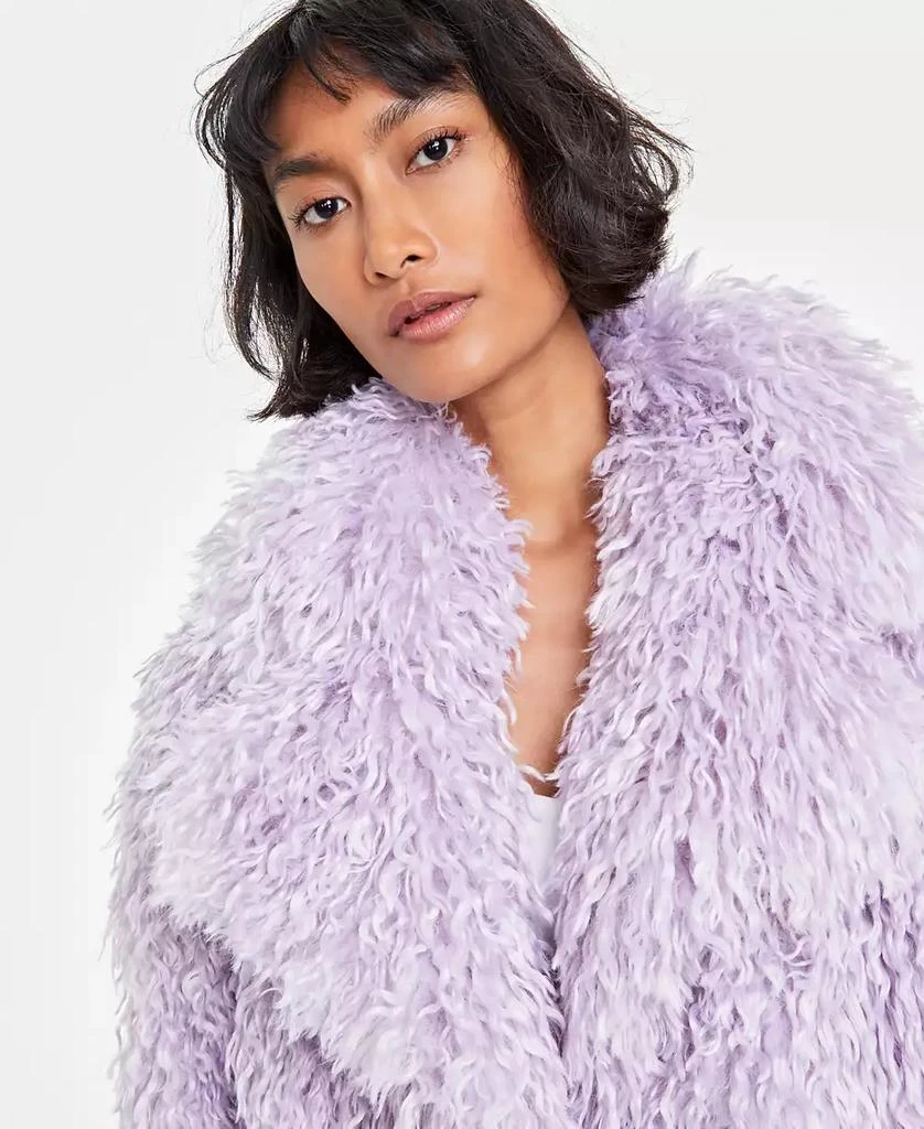 On 34th Women's Solid Faux-Fur Notch-Collar Jacket, Created for Macy's 3