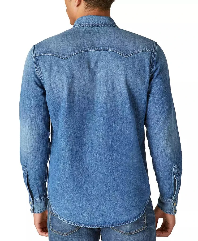 Lucky Brand Men's Sawtooth Denim Western Shirt 2