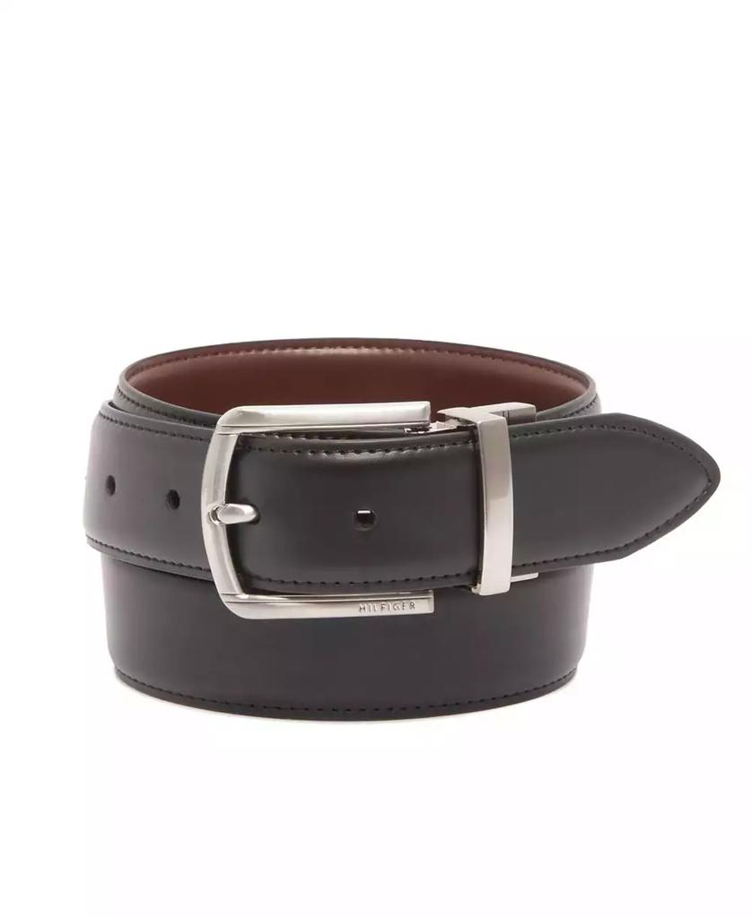 Tommy Hilfiger Men's Reversible Textured Stretch Casual Belt, Created for Macy's