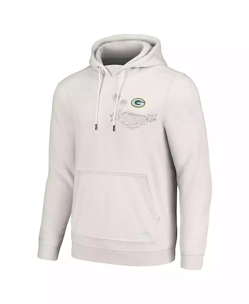 Tommy Bahama Men's White Green Bay Packers Home Game Pullover Hoodie