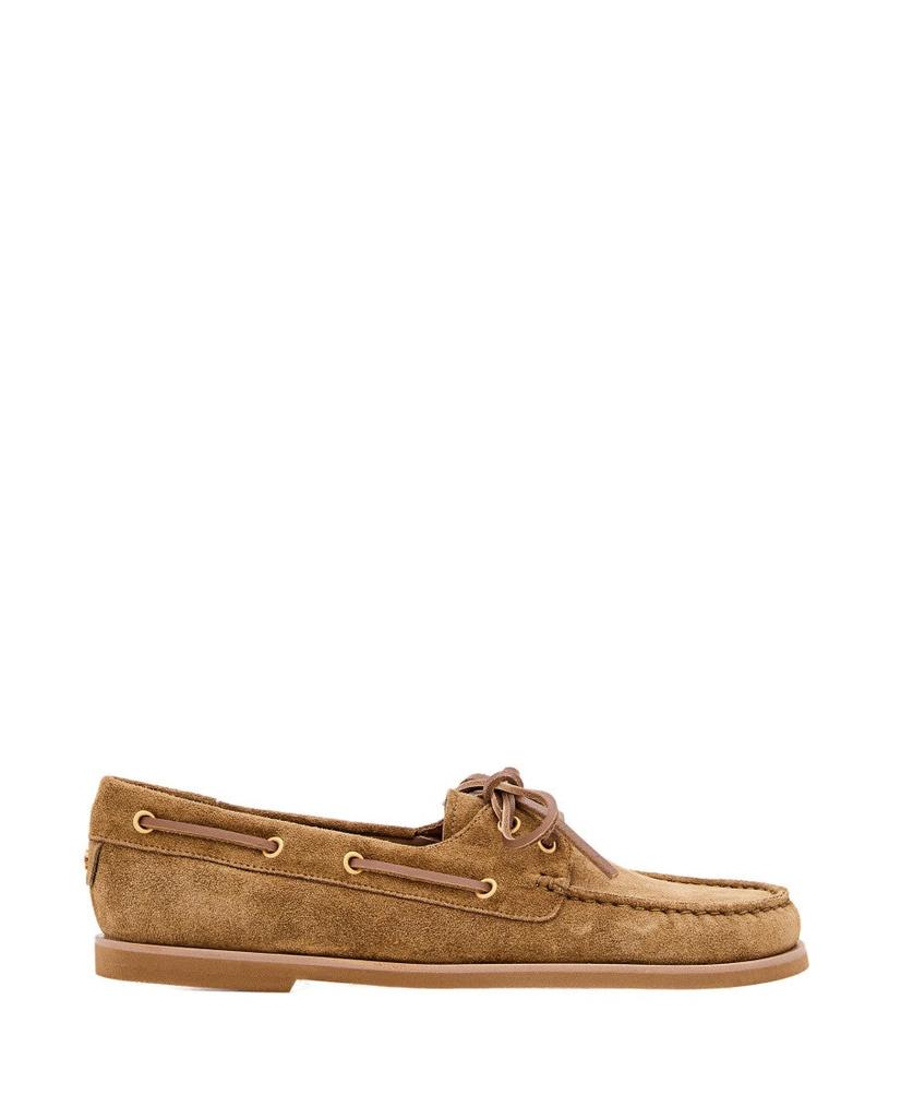 Gianvito Rossi Beige Suede Loafers