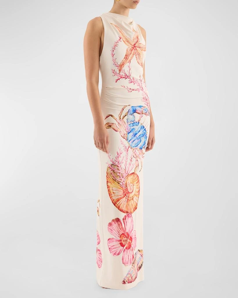 REBECCA VALLANCE By The Bay Graphic-Print Column Gown 5