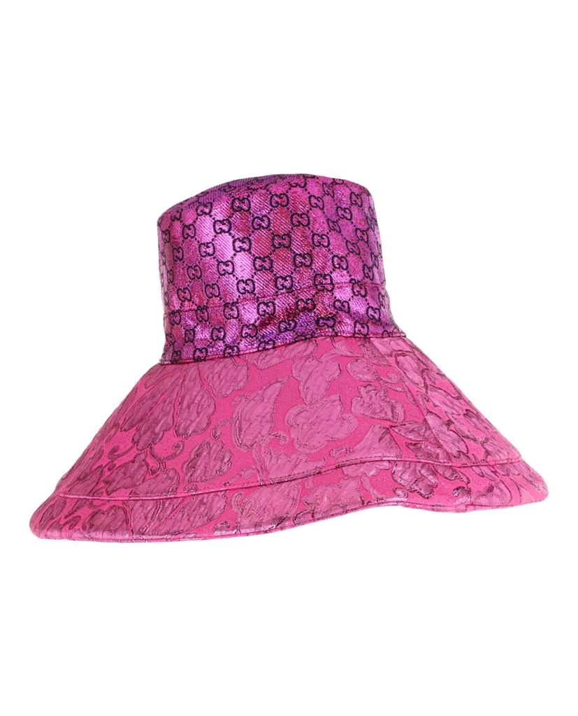 Gucci GG Monogram Metallic Sun Hat 2