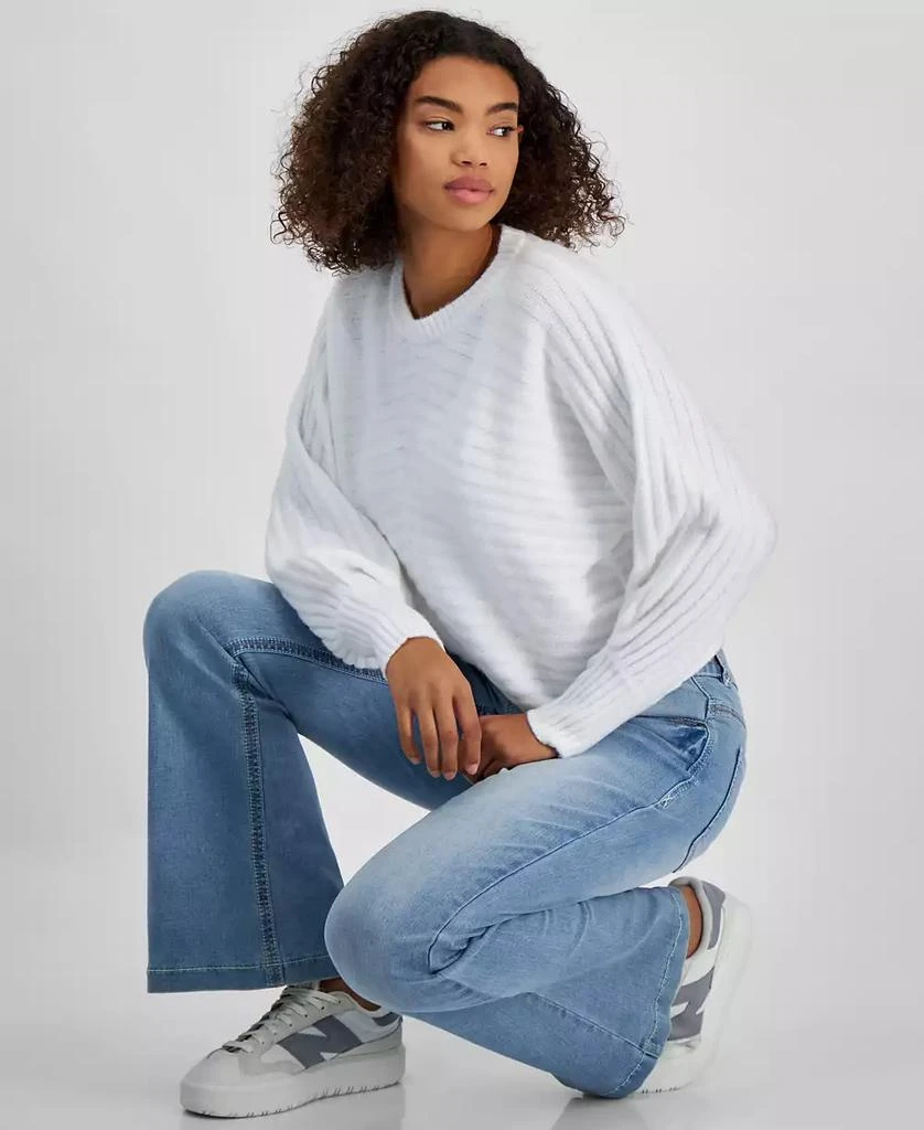 Hippie Rose Junior's Elliptical Rib-Knit Sweater 2