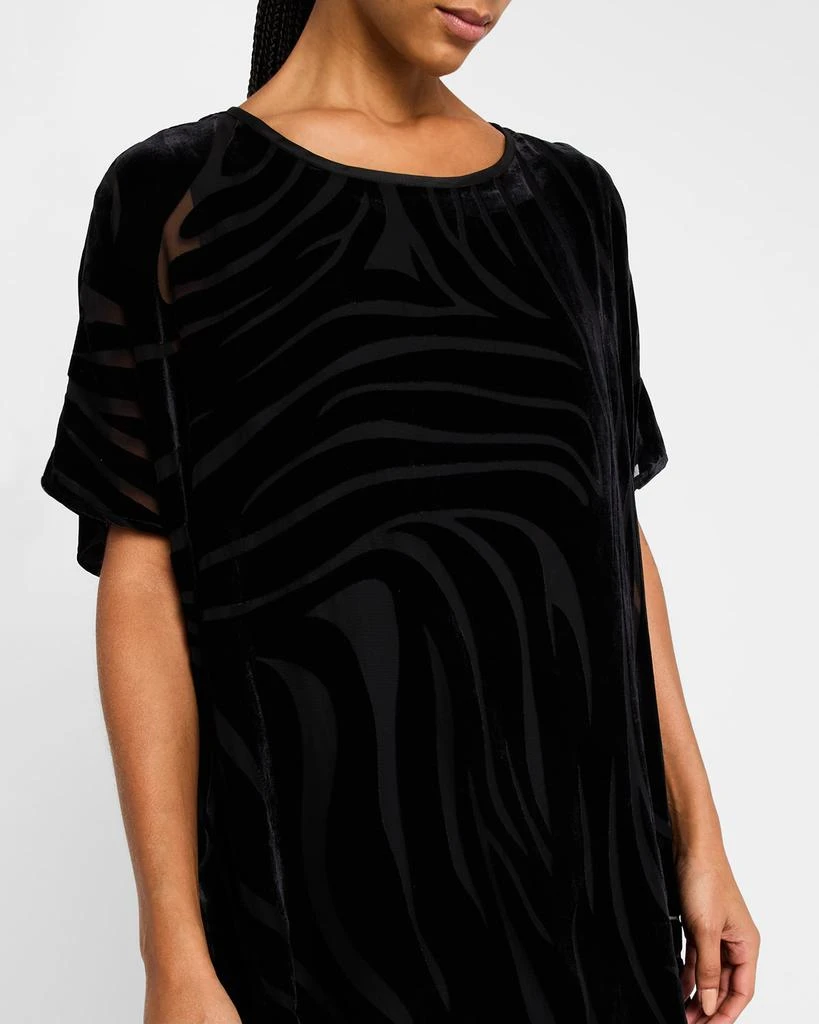 Caroline Rose Velvet Burnout Caftan Dress 5