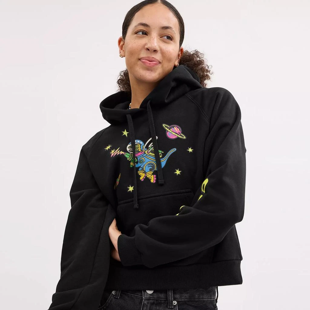 Coach Cosmic Coach Rexy Print Raglan Hoodie 4