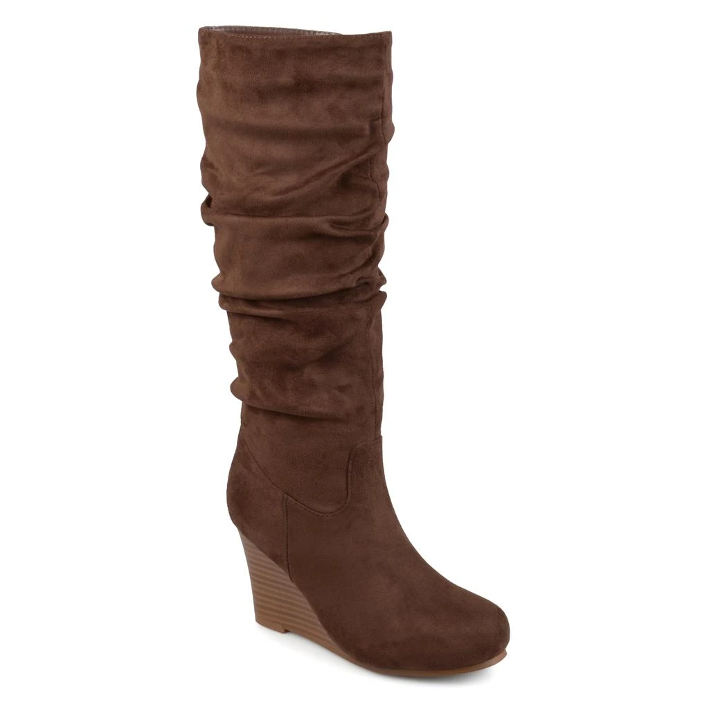 JOURNEE Womens Haze Wedge Knee High Boots 1