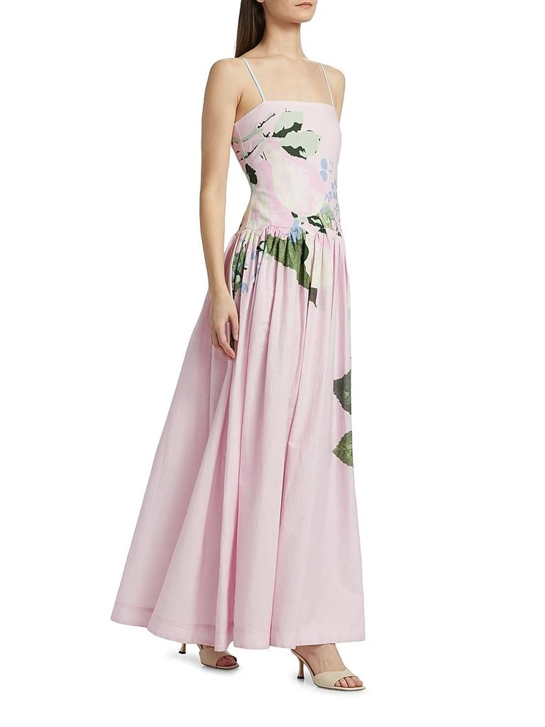 fitted lace wedding dress Cordiela Cotton Maxi Dress - Terrazzo Flower Yellow main image 1