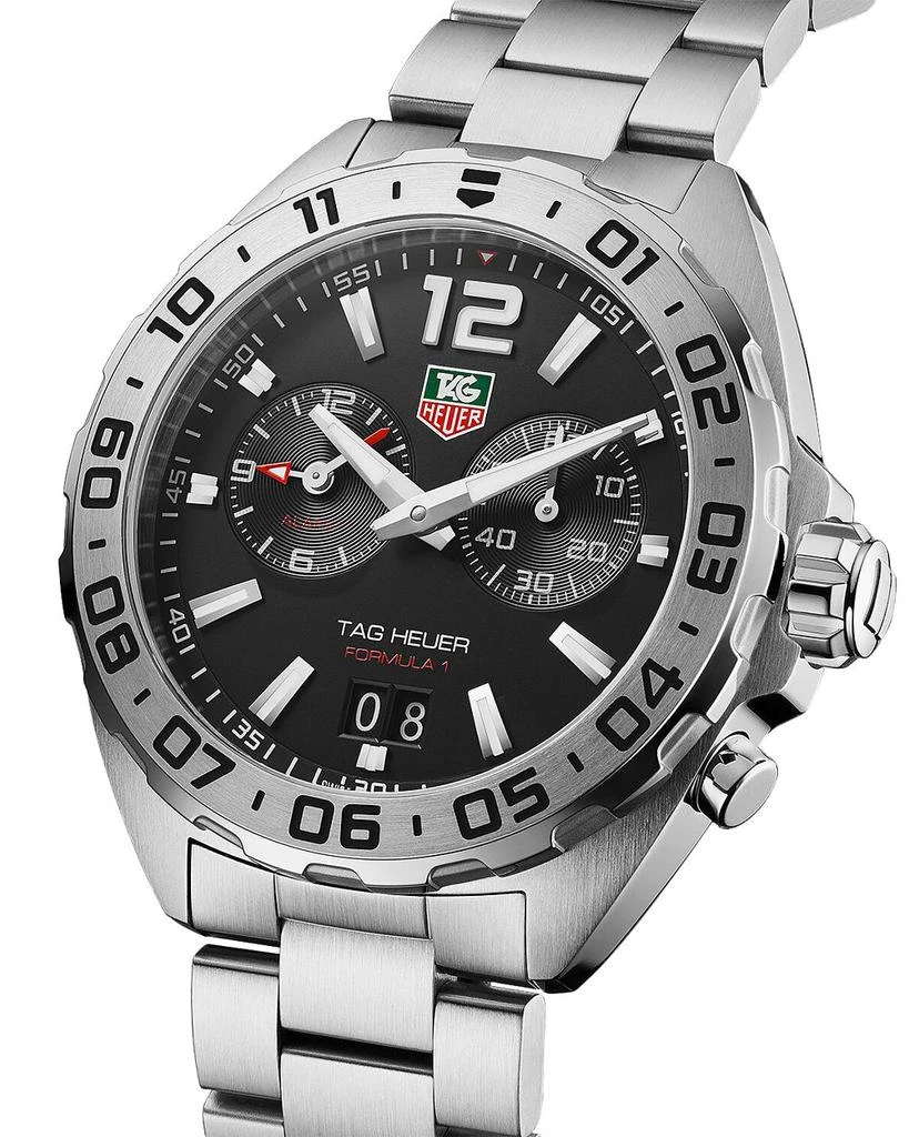 TAG Heuer Formula 1 Quartz Men's Black Steel Alarm Watch, 41mm 2