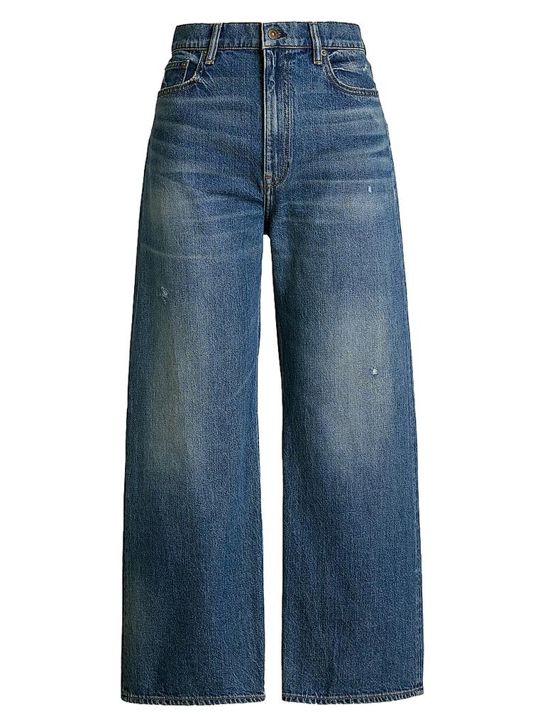 Ralph Lauren High-Rise Wide-Leg Crop Jeans