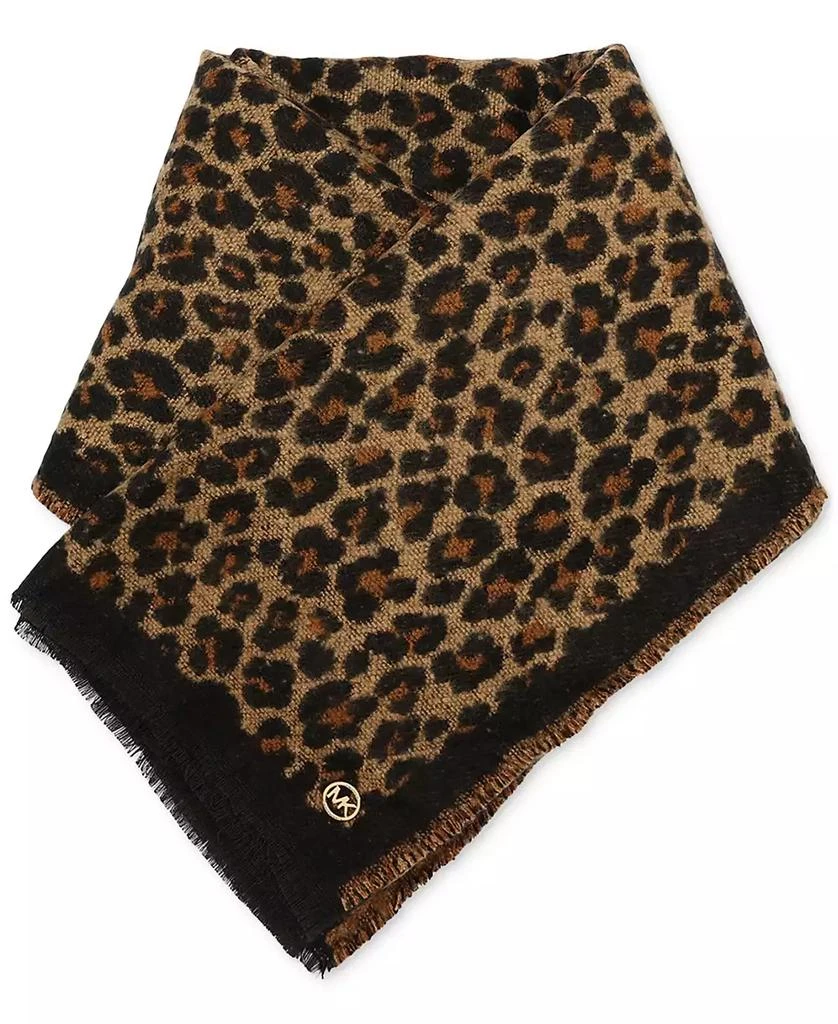 Michael Kors Women's Bouclé Leopard-Print Scarf 6