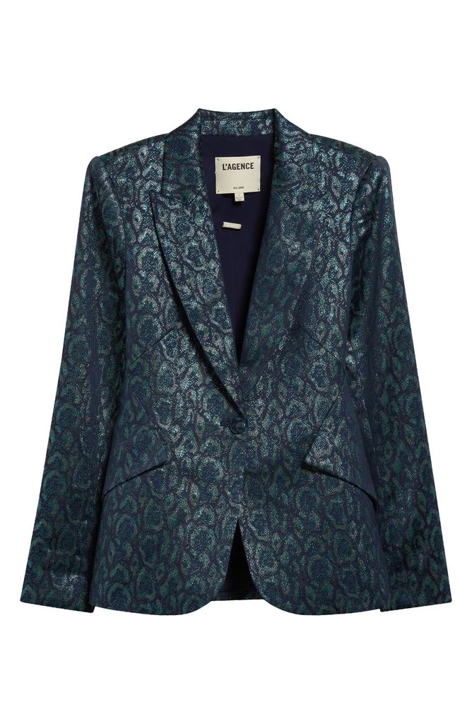 L
Agence Chamberlain Animal Print Blazer 7