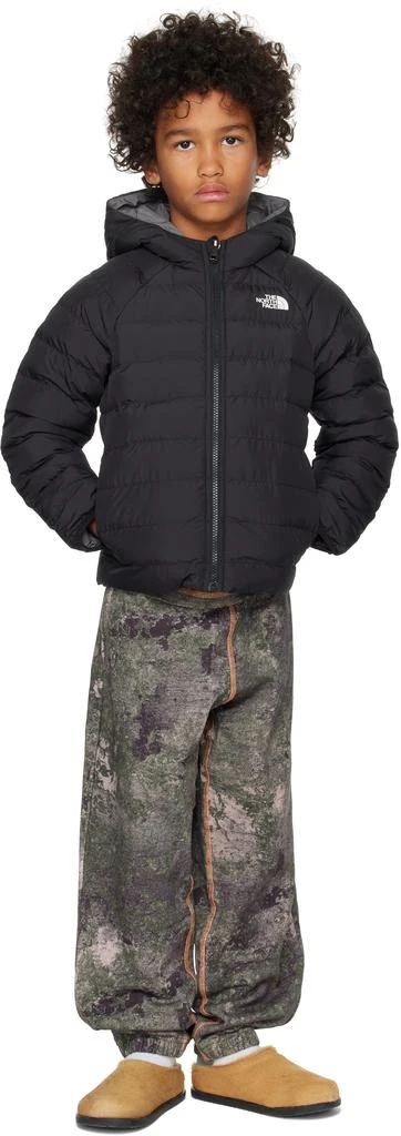 The North Face Little Kids Black 
Gray Perrito Hooded Reversible Jacket 4
