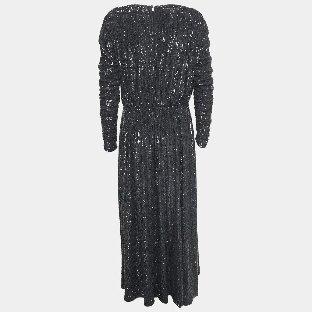 Yves Saint Laurent Saint Laurent Paris Black Sequin Long Gown M 2