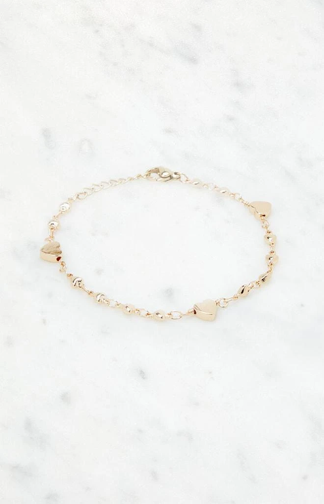 John Galt Gold Heart Charm Bracelet 2