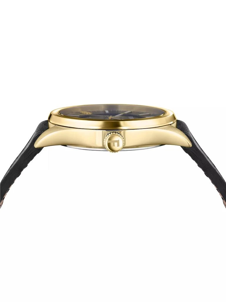 Salvatore Ferragamo Ferragamo Classic Goldtone Stainless Steel & Leather Watch/42MM 3